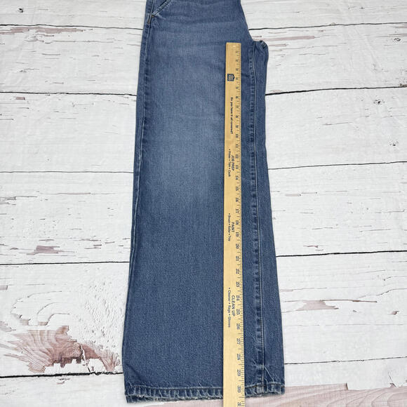 NWT Banana Republic High Rise Wide Leg Denim Dark Wash 28/6 Y2K - Picture 7 of 7